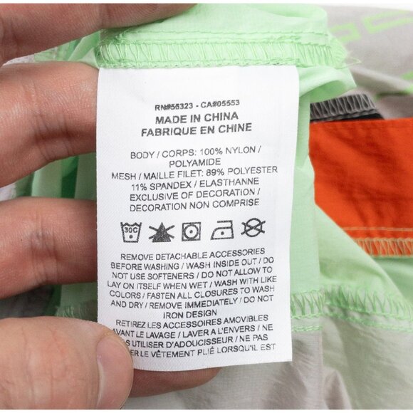 Jordan Utility Flight Dress Womens Small Gray Neon Belted Buckle Snap CV7605-055 - Picture 7 of 15